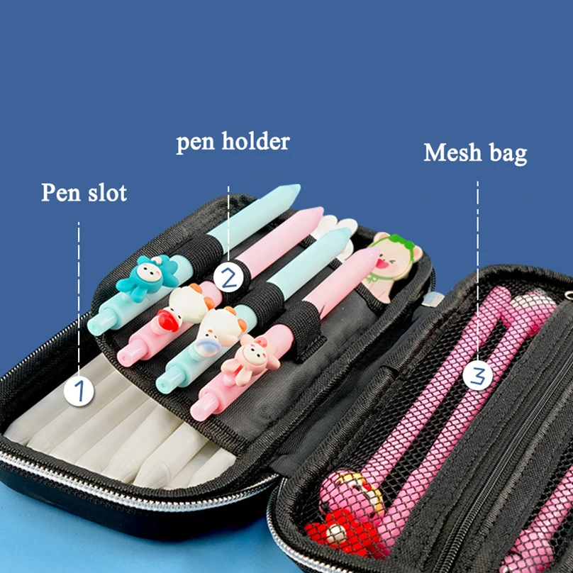 Pencil Cases Stationery Box 3D Space Unicorn School Supplies