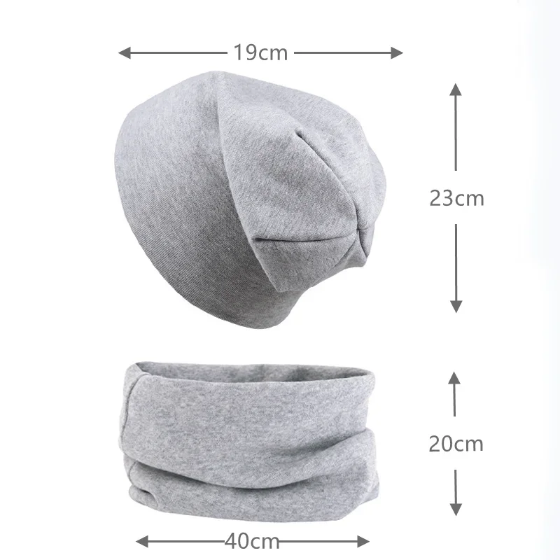 2pcs New Baby Hat Scarf Set Boys Girls Hip Hop Cap Autumn Winter Soft Elastic Beanie Hats Cotton Newborn Bonnet Warm Accessories 5