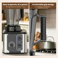 Blender 3 en 1, 4L, 1000W, robot culinaire, mixeur pour smoothies, hachoir à viande, moulin à café et à épices, appareil de cuisine 6