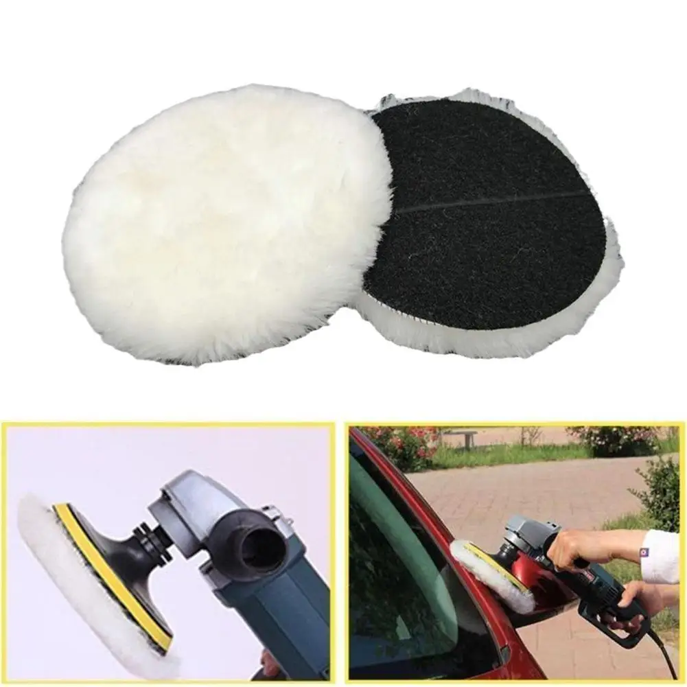 1pc Wool Polishing Pad For Polisher Machine Waxing Polishing Buffing