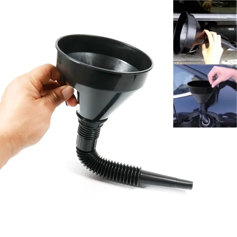 

Universal Oil Funnel With Filter Pipe Handle Set Diesel Gas Fuel Filler Tools Car Accessories For Truck Motorcycle Off Road 4x4