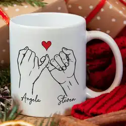 Customizable Photo Coffee Mug - Personalized Gift with Your Picture and Text - 11oz (Any photo text)