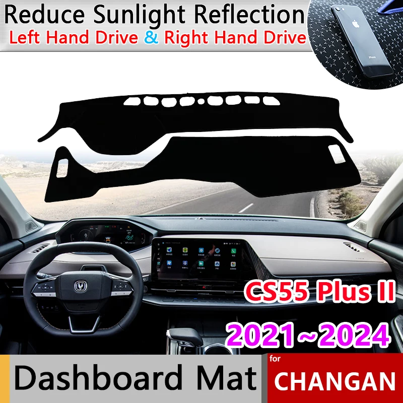 Dashboard Cover Mat Carpet Rug for Changan CS55 Plus II 20212024 2022