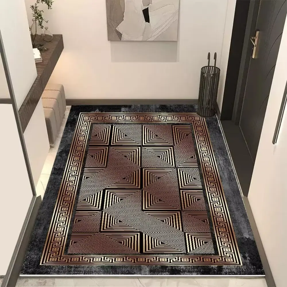 

Luxury Eurpean Living Room Decoration Carpets Vintage Rugs for Bedroom Comfortable Home Washable Soft Entrance Door Mat Antiskid