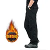 Winter Pants Men Double Layer Fleece Cargo Pants Waterproof Thicken Warm Baggy Work Long Trousers Man Tactical Pants Clothing 2