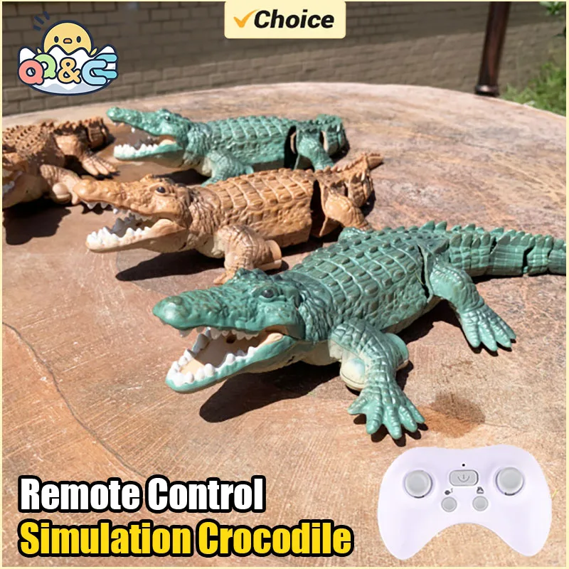 Remote Control Electric Crocodile Boat Toy for Kids