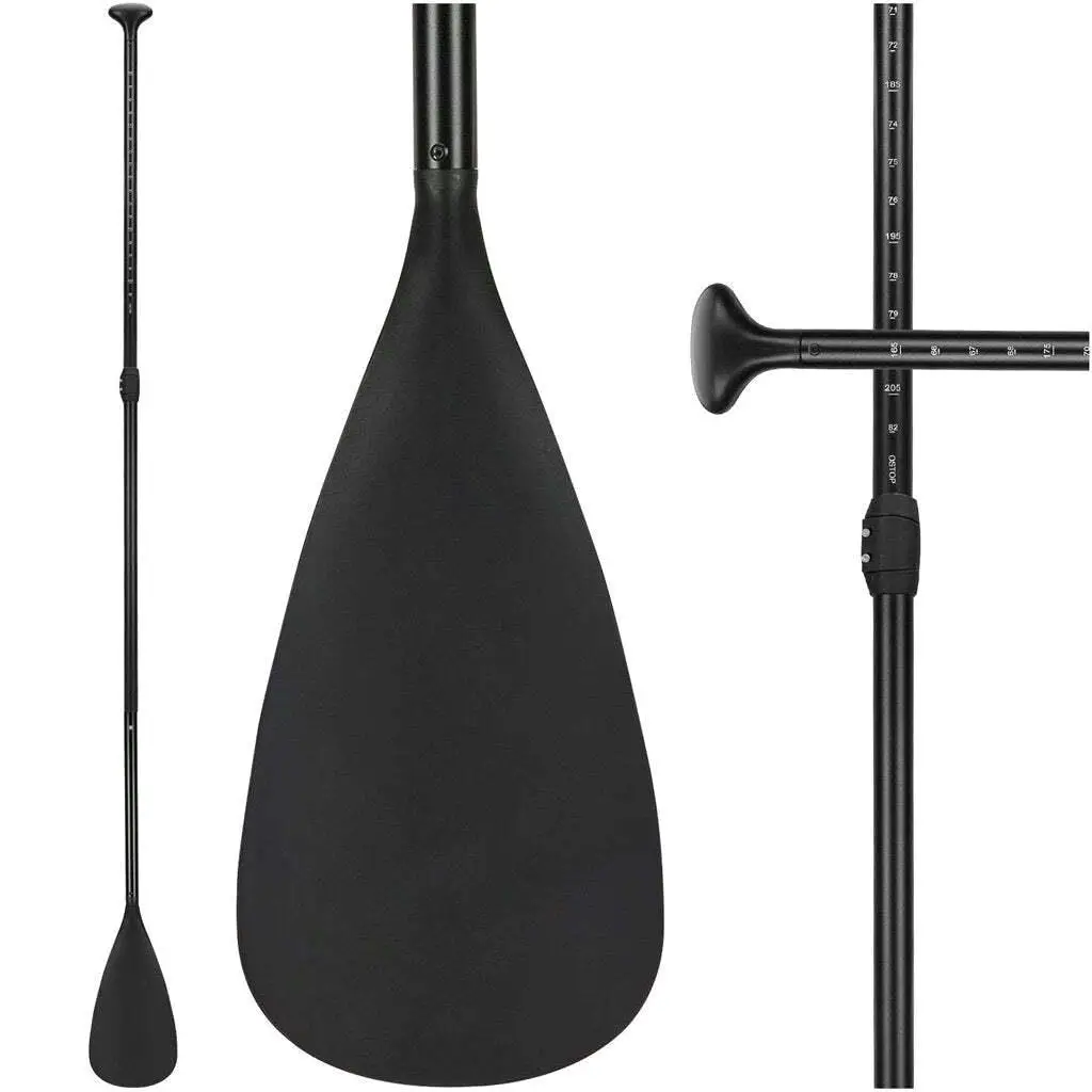 Adjustable Alloy SUP Paddle 160-215cm for Stand Up Paddle Board with Edge Guard-2-Part Design