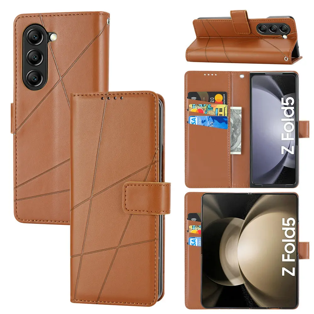 Portafoglio Card Book Case Per Samsung Galaxy Z Fold5 5G Pelle Capa Magnetic Flip Coque Samsung Z Fold 4 Case Zfold 3 Fold4 Funda