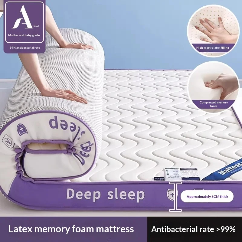 מזרנים מזכוכית זיכרון מלכה מלך תאומים ג'ל קירור נושם היפואלרגני אורתופדי להקלה על לחץ גב כאב רהיטים