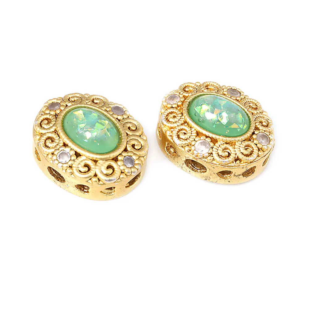 Pulseras de Cuentas Nepalesas Vintage Estilo 5PCS Brasso Dorado Mate Accesorios DIY para Hacer Joyería - details 58