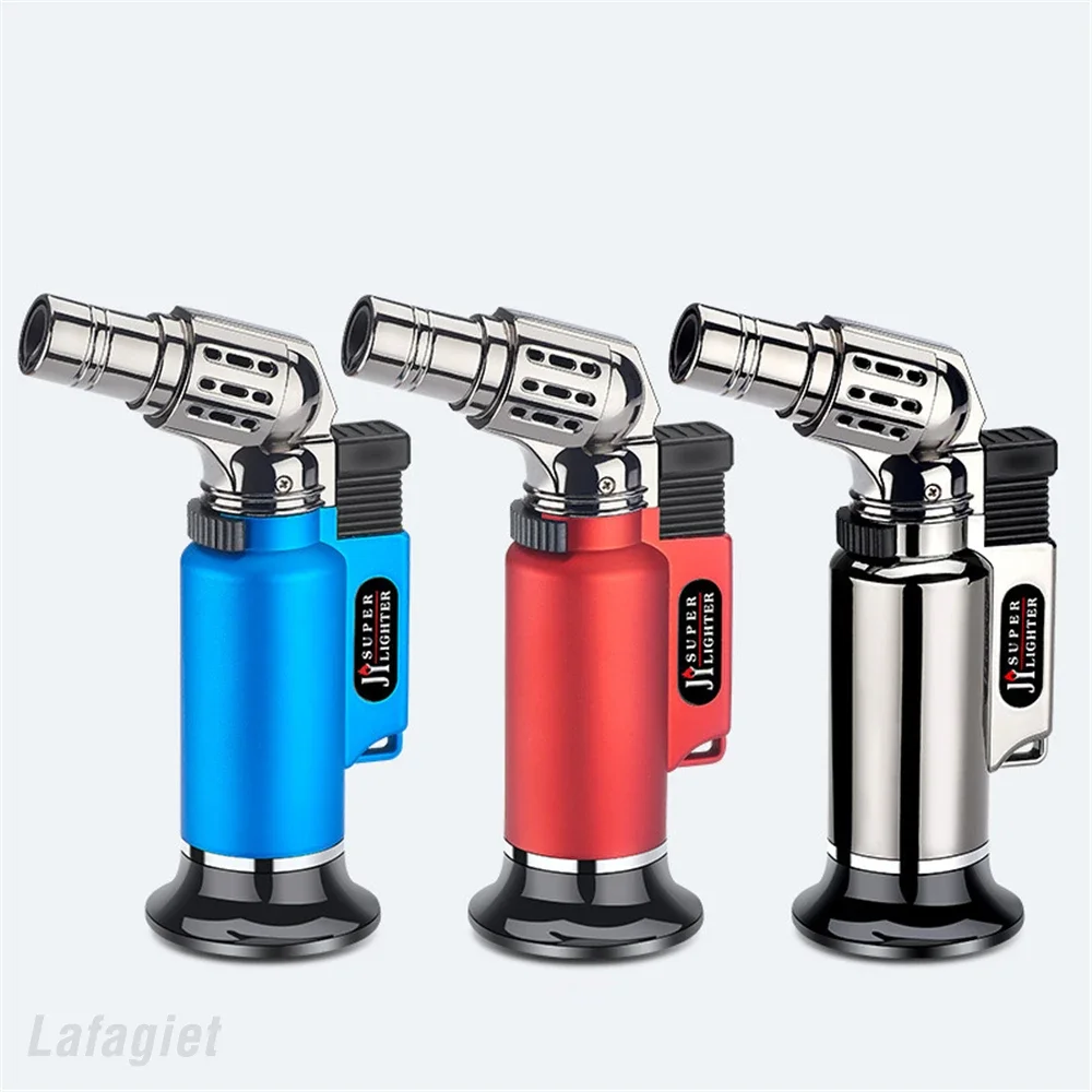 Metal Windproof Turbo Gas Lighters Welding Torch Kitchen Cooking Adjustable Flame Powerful Spray Gun Cigar Lighter For Men Gifts 3