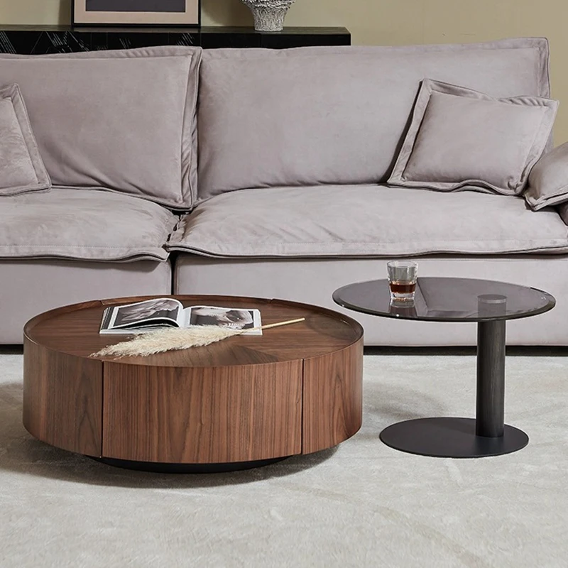 Tavolini Laterali Mobili Soggiorno Funky Neat Console Center Table Round Wood Minimalista Tavolino Da Salotto Room Decor