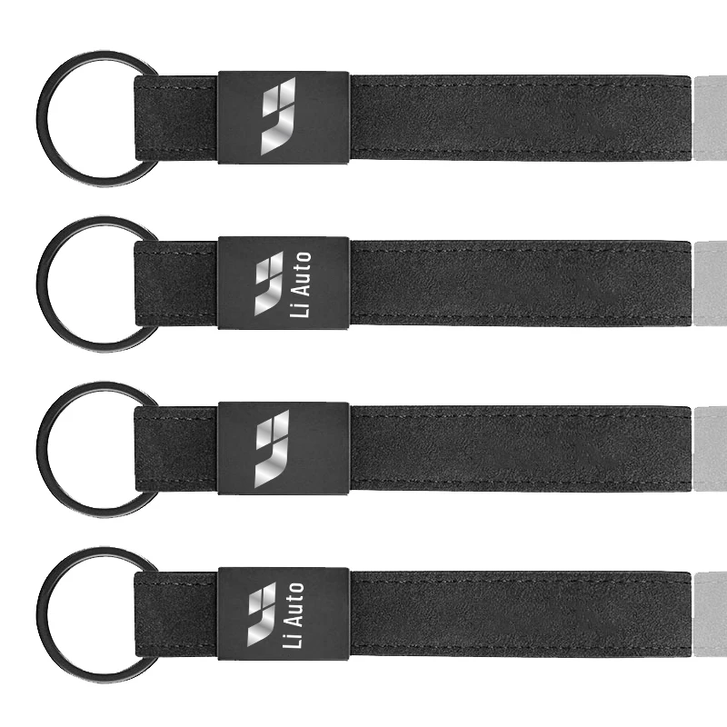 Per Alcantara Portachiavi In Pelle Italia Bandiera Auto Ricamo Portachiavi Per Li Auto Lixiang One L7 L8 L9 L9 Max