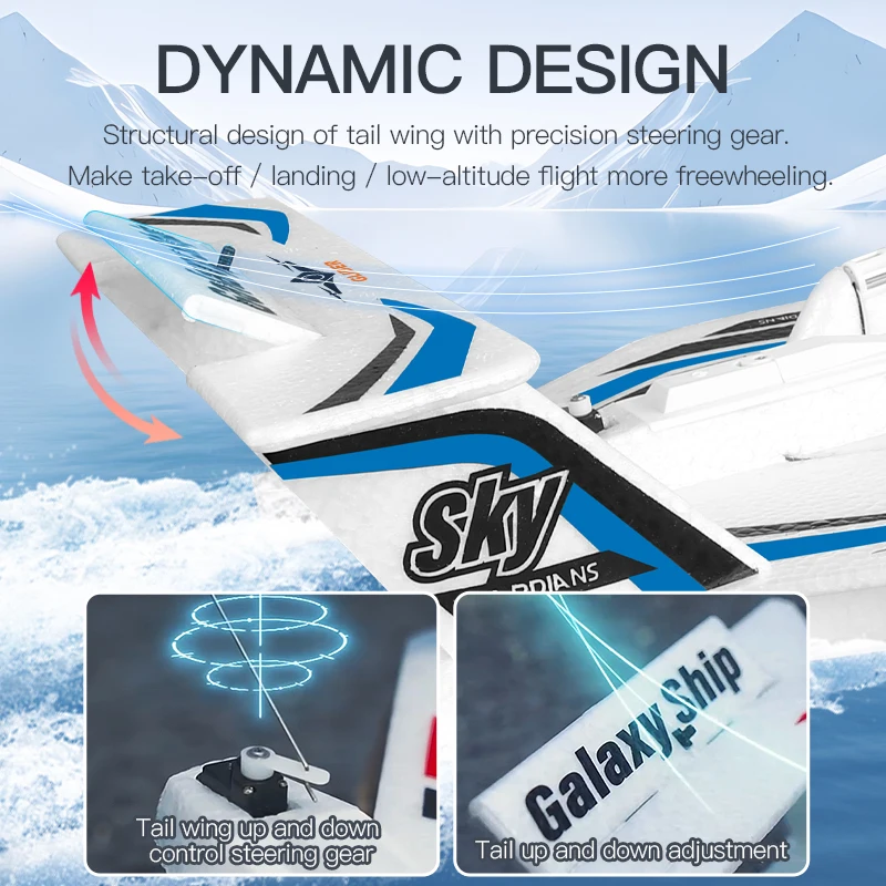 KF603 RC Glider 2.4G 3CH Sea And Air RC Plane Boat EPP Foam Water Land Flying Airplane Toys Gift For Boys 5