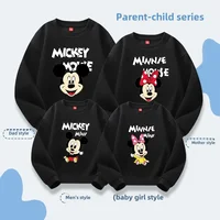 2024 Disney Trip Mickey Minnie Mouse Family Matching Shirts Cotton Dad Mom Bro Sis Kids T Shirt Baby Rompers Matching Clothes 1