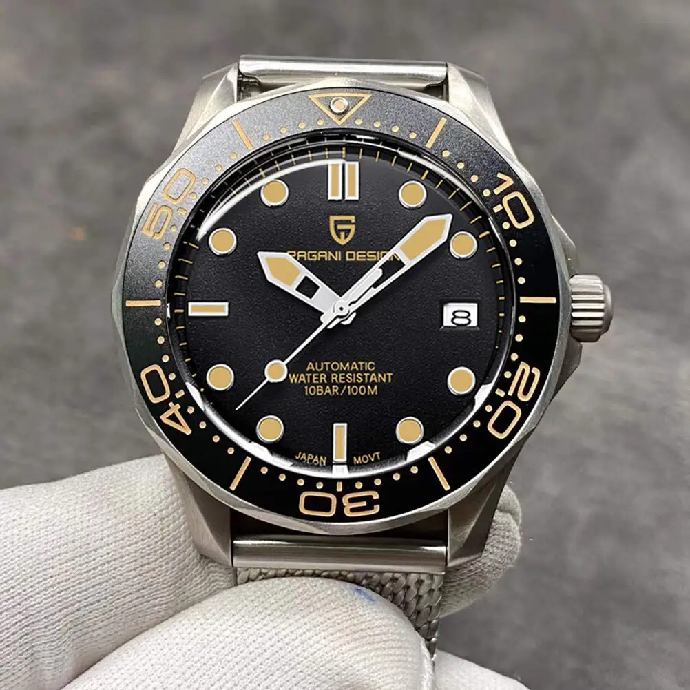 Pagani Design Luxury Automatic Men Wristwatch Sapphire AR Diver Image 14