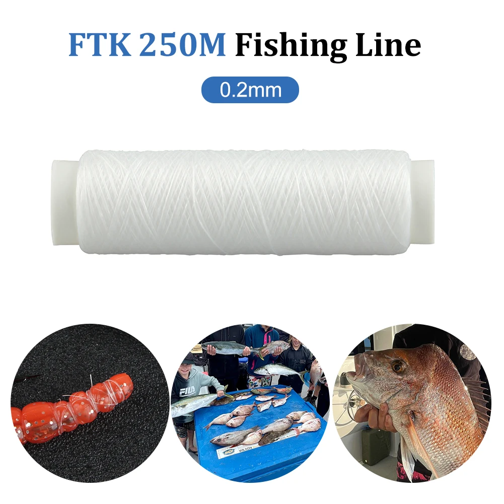 4Pcs 656ft 0.15mm Diameter Bait Elastic Thread Sea Fishing Tying Material  Per Spool Stretchy Invisible Sea Fishing line Nylon Fishing line Fishing