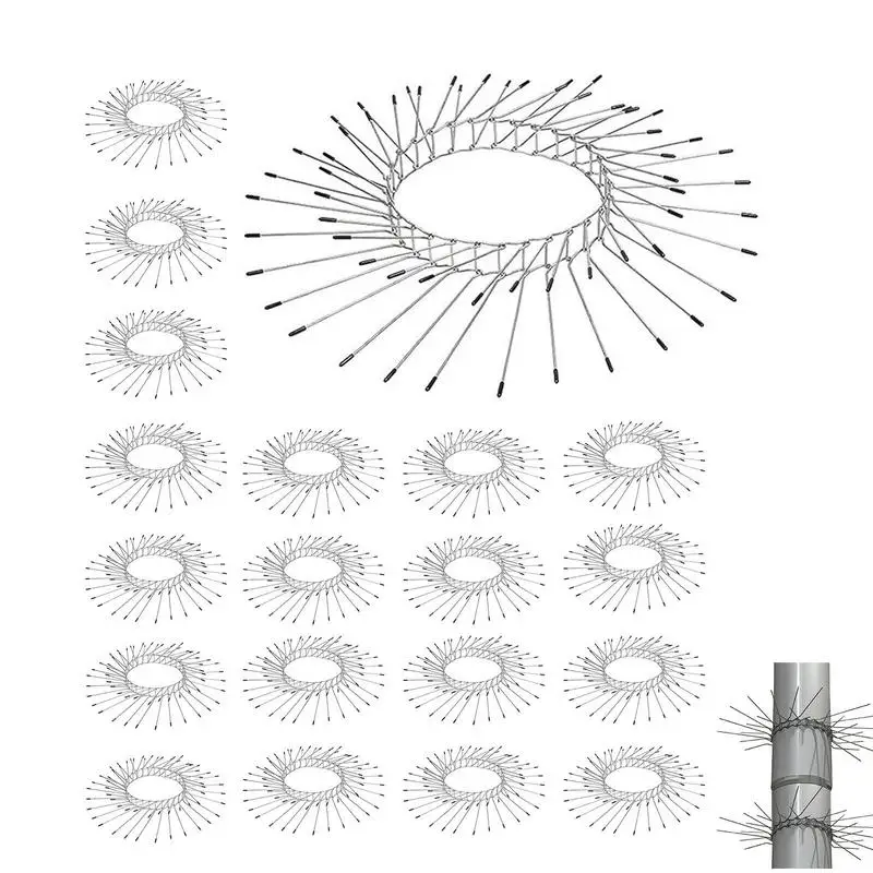 

Fence Spikes Tubes Protector With Steel Spikes House Or Public Lawn Care Metal Rails For Air Conditioning Ducts Tree Trunks