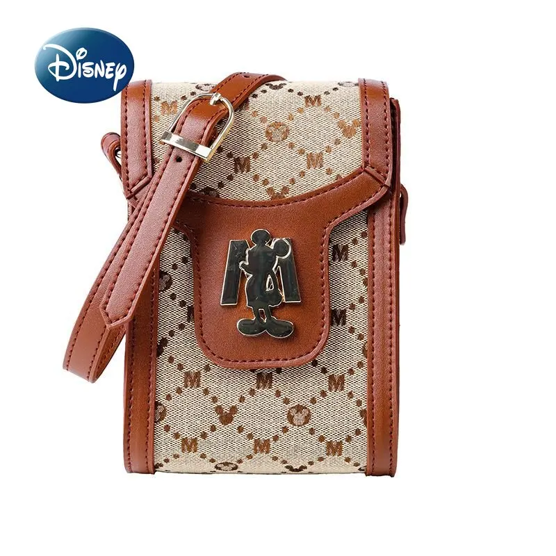 Disney Mickey Original New Women'S One Shoulder Crossbody Bag Luxury Brand Mini Borsa Da Donna Cartoon Fashion Storage Phone Bag