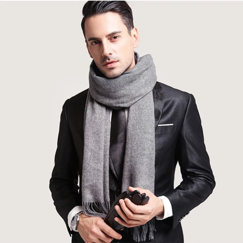 Cashmere Bright Solid Colors Women Cycling Scarf Winter Shawl And Wrap WithTassel Female Foulard Thick Blanket Warming Scarf 5
