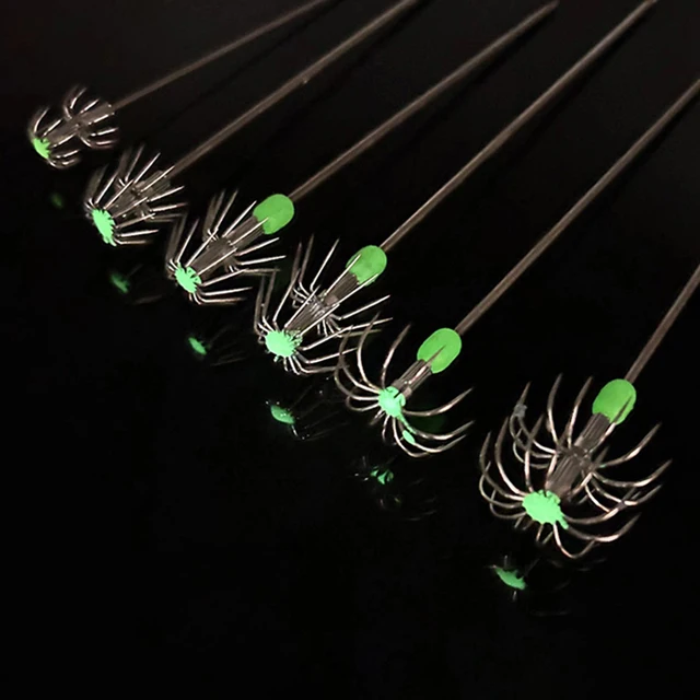 1/8/10/20pcs/ Box Umbrella Hooks Live Bait Hooks Squid Blow Tubes Octopus Squid Hooks Stainless Steel Fishing Gear Accessories 1/8/10/20pcs/ Box Umbrella Hooks Live Bait Hooks Squid Blow Tubes Octopus Squid Hooks Stainless Steel Fishing Gear Accessories