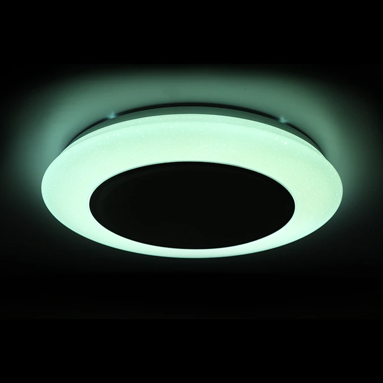 

Intelligent Blue Tooth Control Color Modulation 36w Round Music Ceiling Lamp For Children Room Lighting