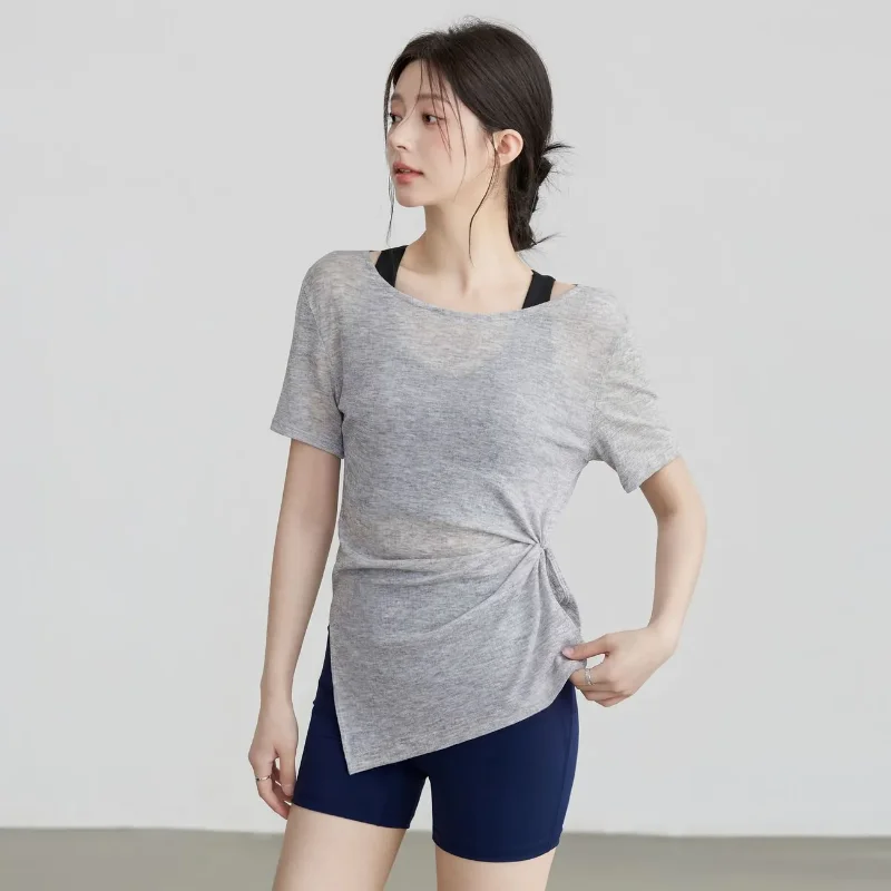 Vêtements de yoga, t-shirt à manches courtes pour l'été