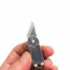 1pcs Stainless Steel Mini Gear Knife Sharp Portable Pocket Folding Knife Key Chain Pendant Unpacking Express Tool 6