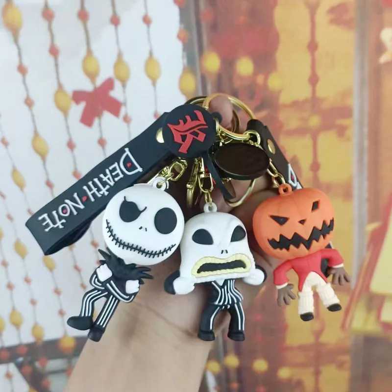 Nightmare Before Christmas Anime Figure Portachiavi Toys Jack Skellington Sally Finkelstein Lock Barrel Collezione Di Bambole In Pvc