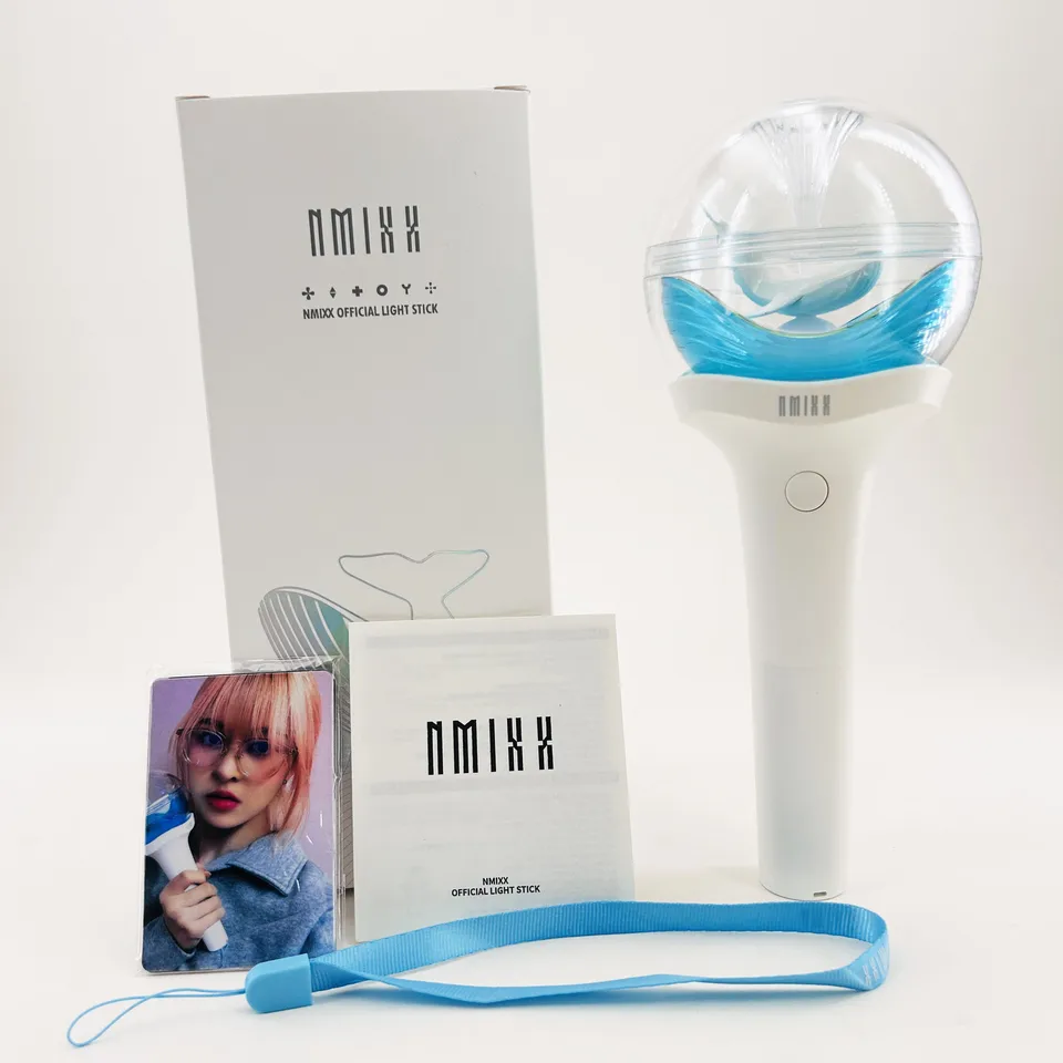 Kpop Nmixxes Lightstick Light Stick Blue Whale Water Column Hand
