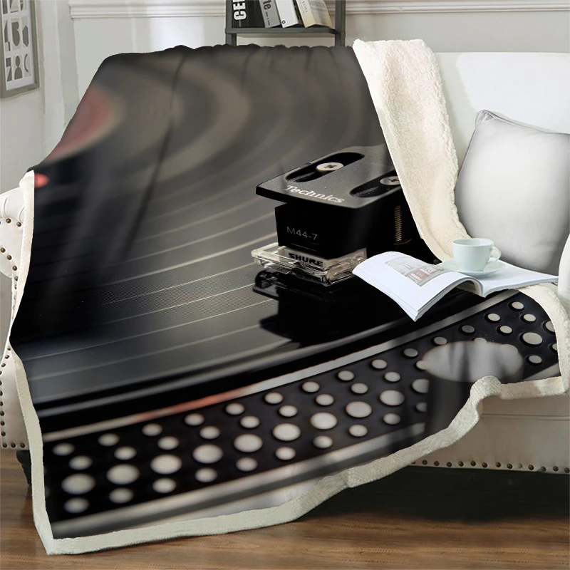 

Модные музыкальные CD-плееры, одеяла с 3D принтом для кровати, дивана, домашний декор, для взрослых, детей, путешествий, офиса, стеганое одеяло, накидка для сна, плюшевое одеяло