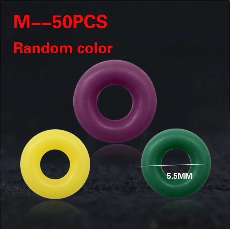Bulk Pack Rubber O-Ring Fishing Connectors - Round Rig Terminal Tackle Accessories