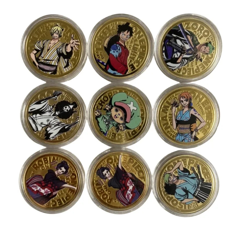 

ONE PIECE Monkey D Luffy Nami Usopp Nico Robin OP01 Out of Print набор из 9 листов игра коллекция золотые монеты карты подарки