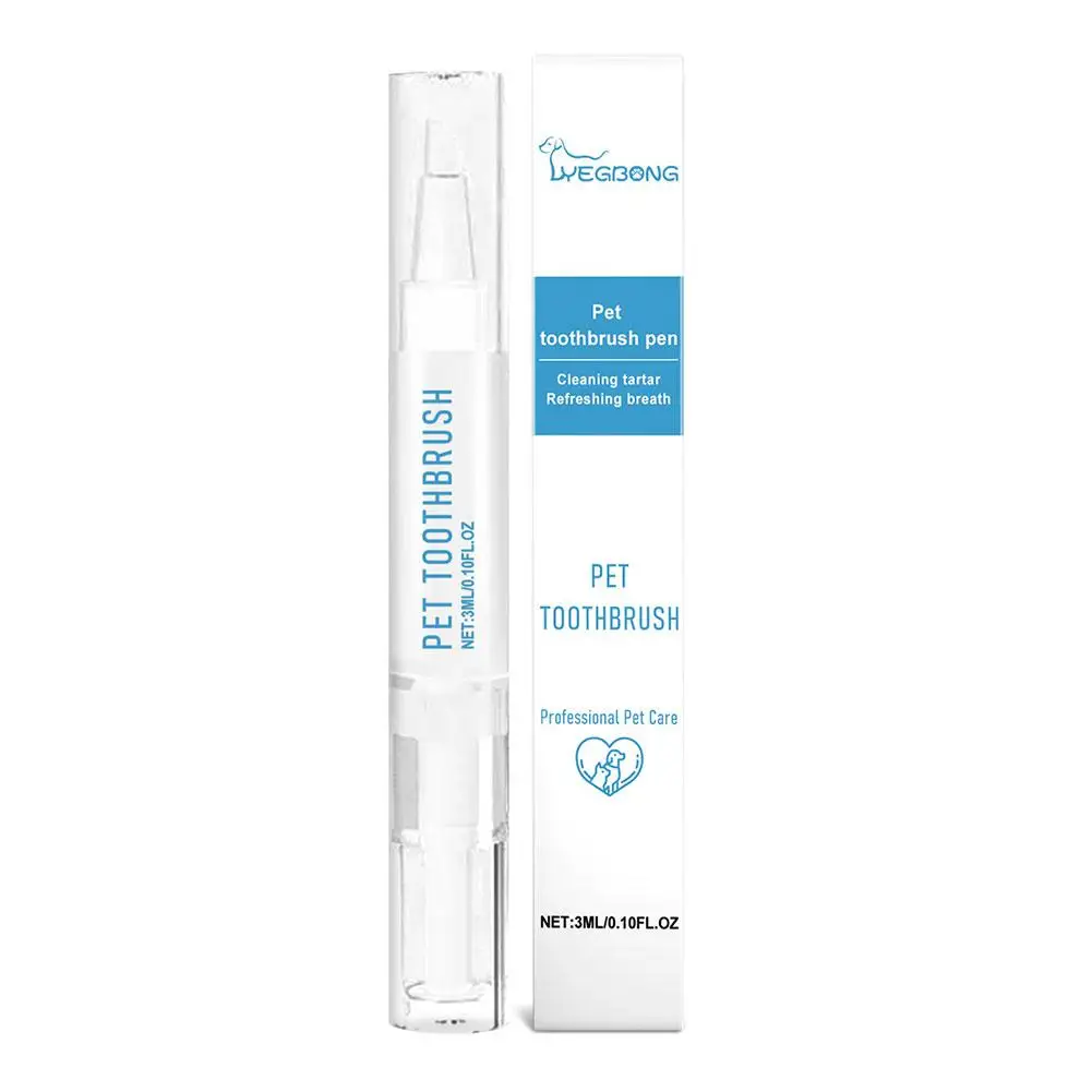 Dog Teeth Cleaning Pen Cat/Dog Tartar Remover For Teeth Pet Dental Stain Cleaning Grooming Toothbrus J3E4