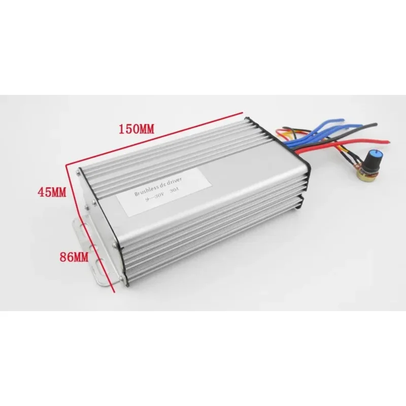 1650W 30A 18-55V 홀 없음 DC 브러시리스 모터 속도 컨트롤러 드라이버 24V 36V 48V 속도 조절기 제어 스위치(전위차계 포함)
