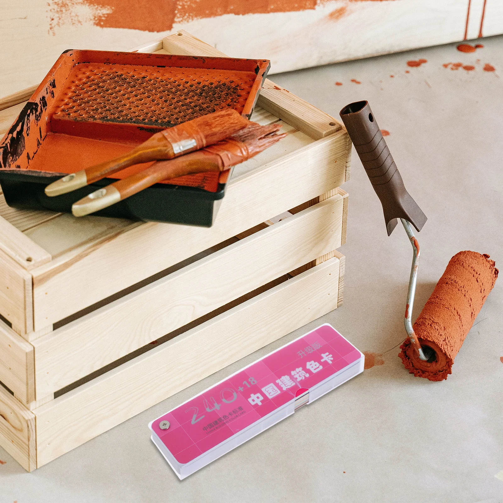 1세트 페인트 샘플 카드 국가 표준 색상 다양성 정확한 매칭 벽 바닥 가구 대량 페인트 칩 샘플