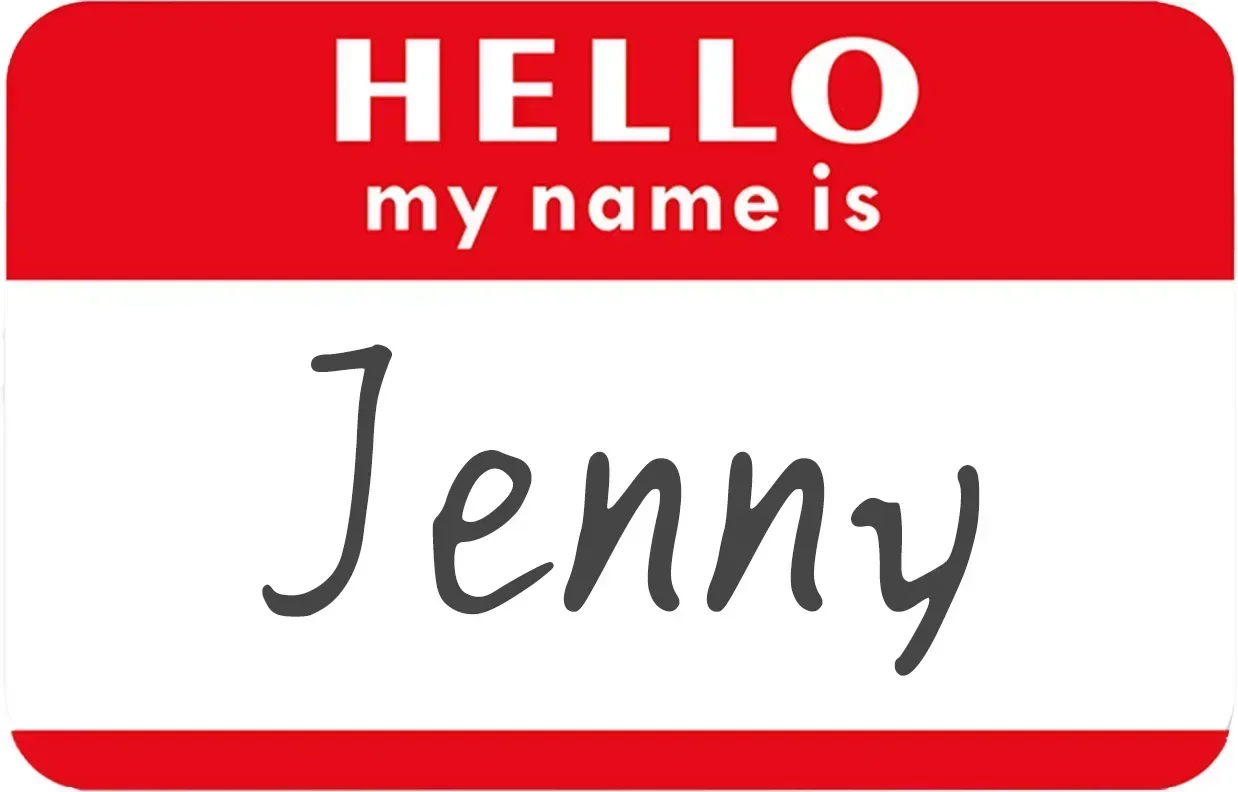 1Roll Name Tags Stickers Hello My Name Is Labels For Office Meeting School 300PCS Stickers Self-Adhesive Identify Taps