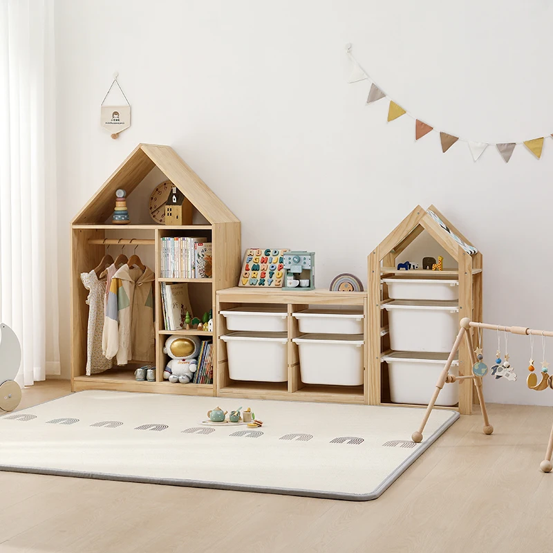 Kids Room Furniture Trunk Toys Baby Storage Cabinet Toy Sets Wardrobe Store Children's Bookcase Recameras Girls Furniture