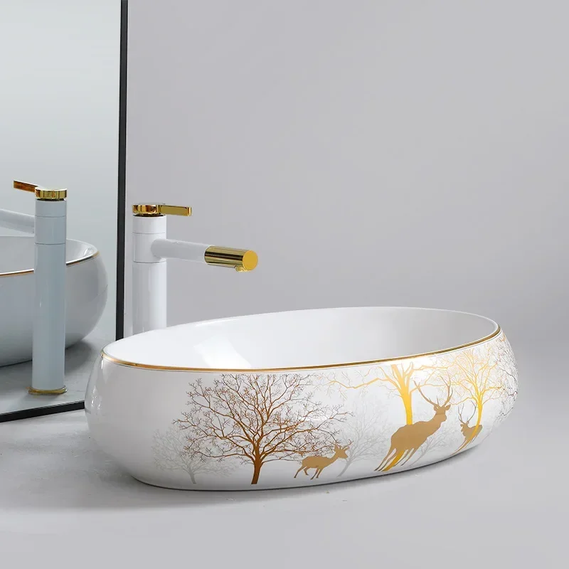 

Настольная раковина, овальная раковина, раковина в форме яйца, раковина для дома
