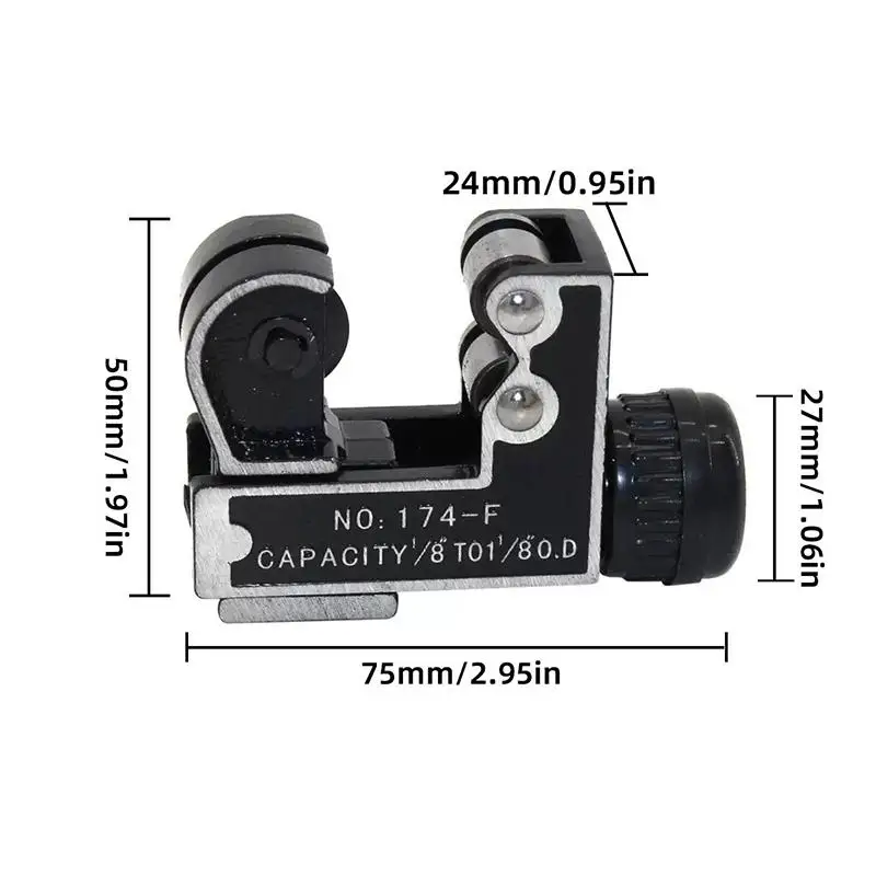 1/8''-1-1/8'' 미니 튜브 커터 3-16/22/28mm 파이프 커터 전단식 황동 구리 알루미늄 배관 냉동 절단 공구