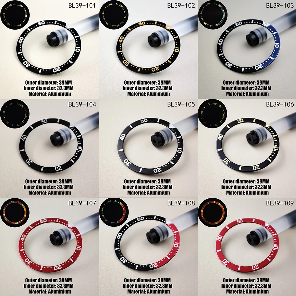 WatchFlatAluminiumBezelInsert39mm323mmSubstituteWatchInsert