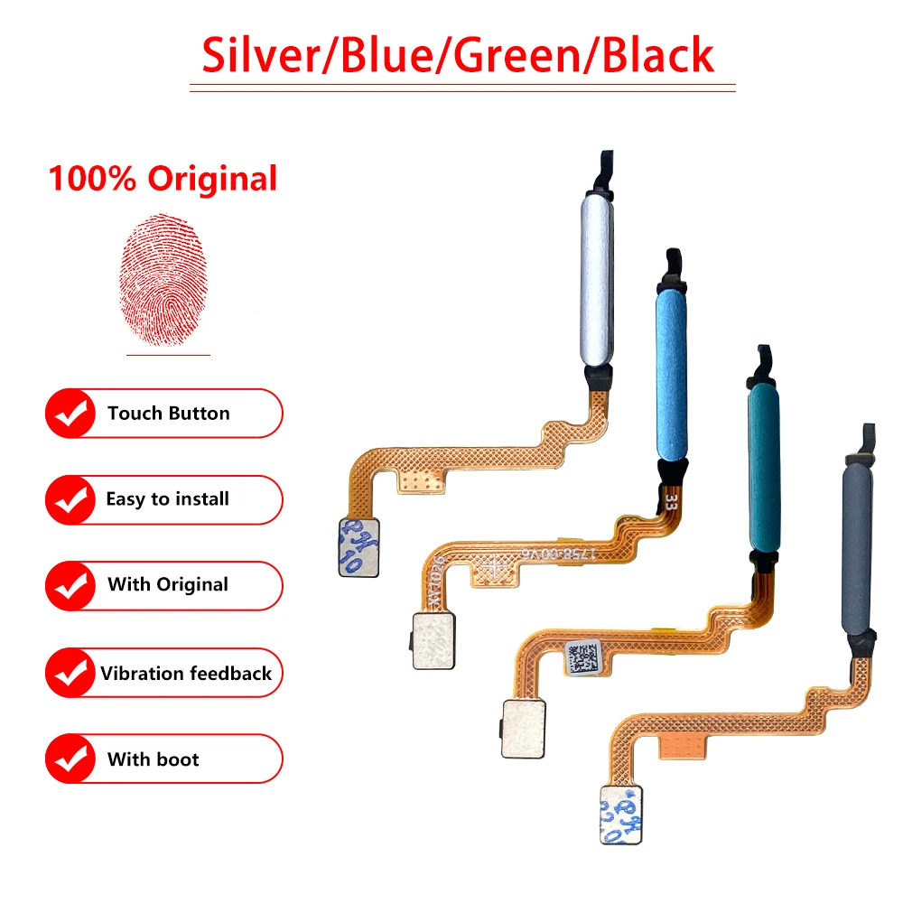 

Home Button Fingerprint Menu Return Key Sensor Flex Cable For Xiaomi Redmi Note 10 5G 10 Pro 10S Fingerprint Scanner