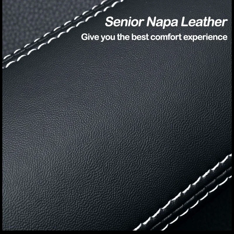 2Pcs Nappa Leather Seat Belt Shoulder Cover Protection Pads for Honda Type S Type R Civic Accord Mugen FK8 FK2 Car Accessories