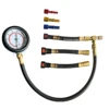 Fuel Pressure Tester Kit 0-100PSI 3-Size Adapters Fuel Pump Pressure Tester Multiple Connection Methods for Car Truck Motorcycle 3