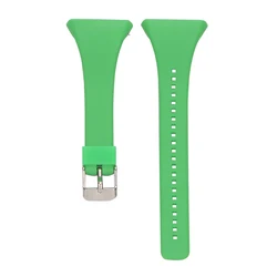 Silicone Adjustable Waterproof Smartwatch Band - Comfortable and Practical Design (Green)