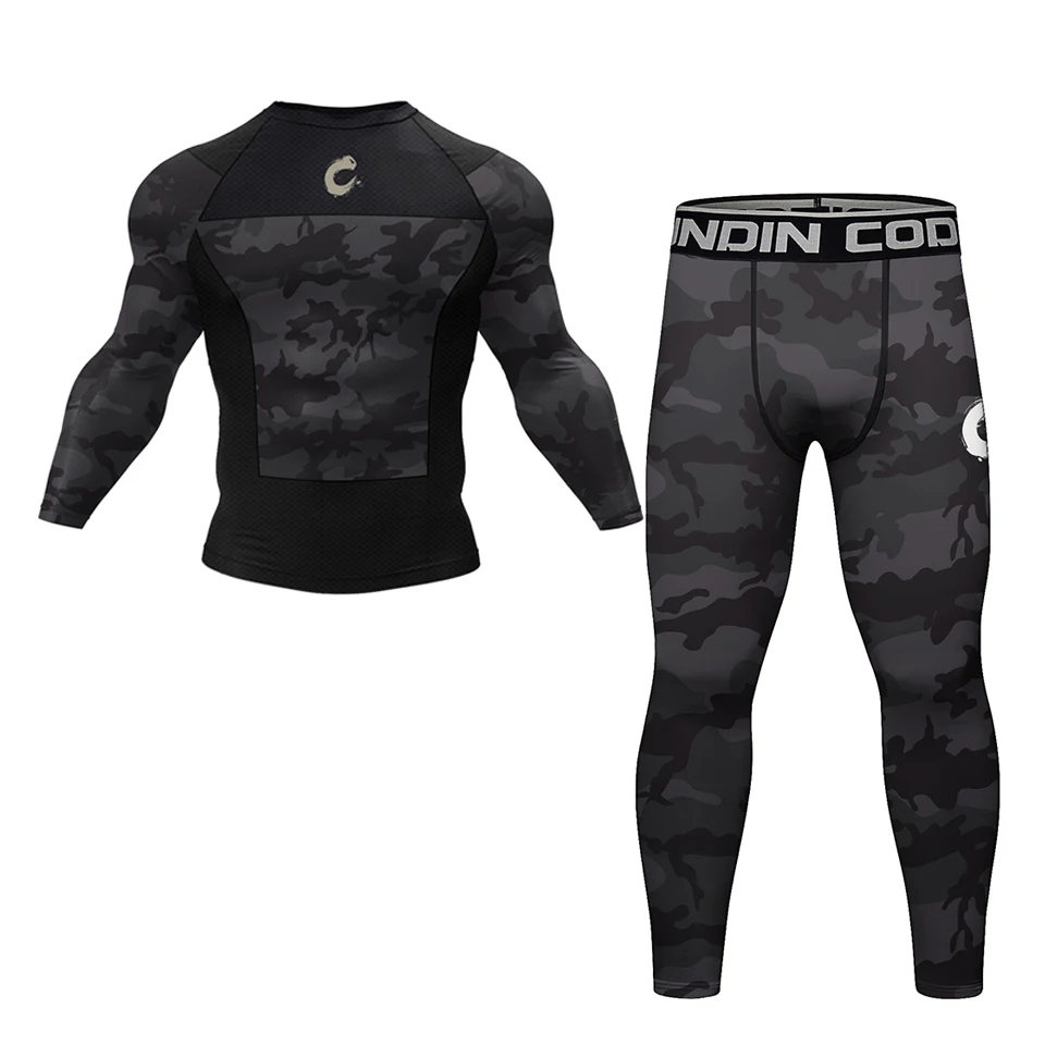 Mens Black No Gi BJJ Jiu Jitsu Set - MMA Shorts  Compression Rashguard