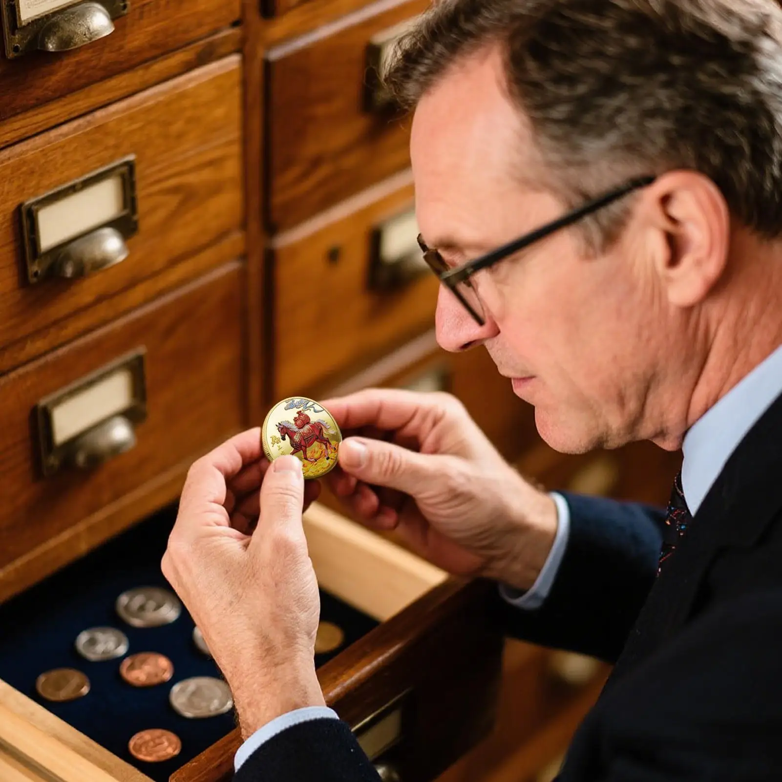 Horse Coin Blessing Collection Coin 2026 Year Of The Horse Luck Keepsake Souvenir Blessing Decoration for Chinese New Year Home