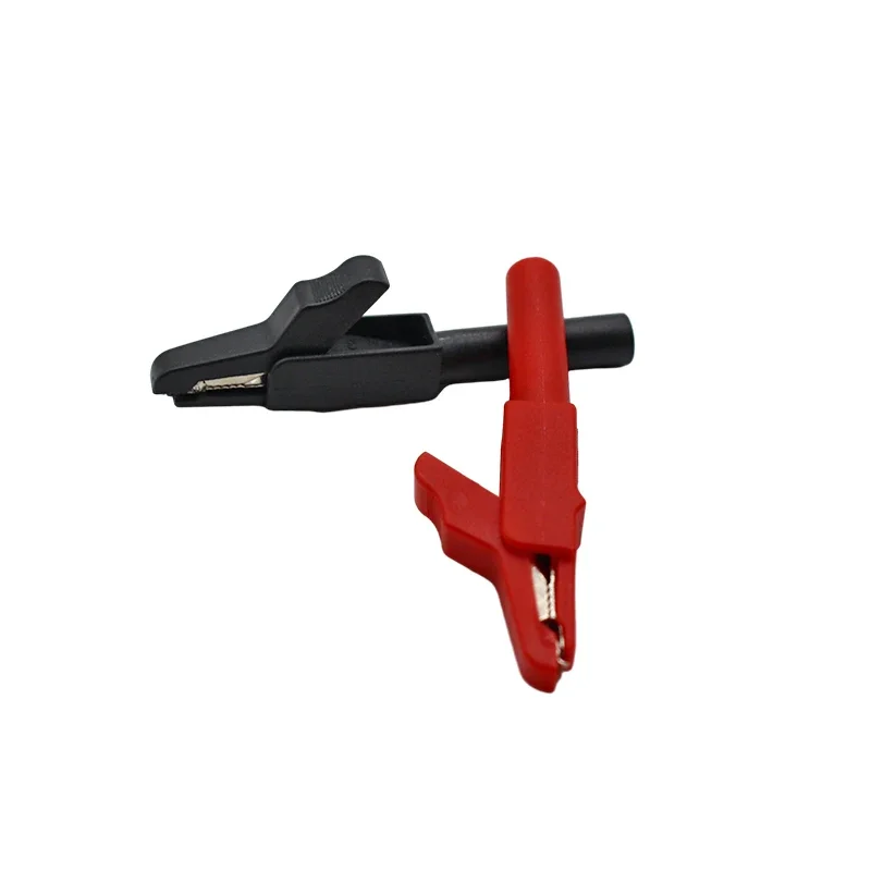 2 Pcs Alligator Clip，compatible with 4mm banana plug, durable fixture for electrical testing and experimental accessories