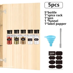 Spice Organizer and Condiment Kitchen Gadget Set (5PCS with shelf)