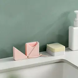 50pcs Disposable Hand Washing Soap Small Portable Mini Soap Paper Pink Cleaning Soap Flakes Women